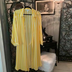 Striped Duster Cardigan